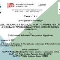 Convite Defesa de Dissertação de Mestrado: Tulio Marcel Rufino de Vasconcelos